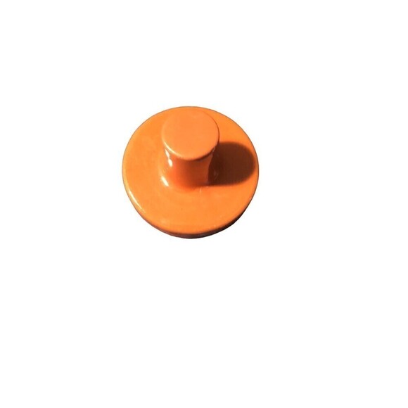 Vintage Terracotta 2” Butter Or Cookie Press Ceram Vintage Clay Cabin Strawberry - Picture 6 of 9